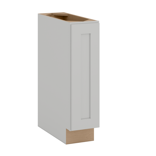 9", 12", 15" & 18" Full Height Door Base Cabinet with One Door | RTA Unassembled | Polar White Shaker Full Overlay