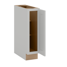 9", 12", 15" & 18" Full Height Door Base Cabinet with One Door | RTA Unassembled | Premium Shaker White Full Overlay