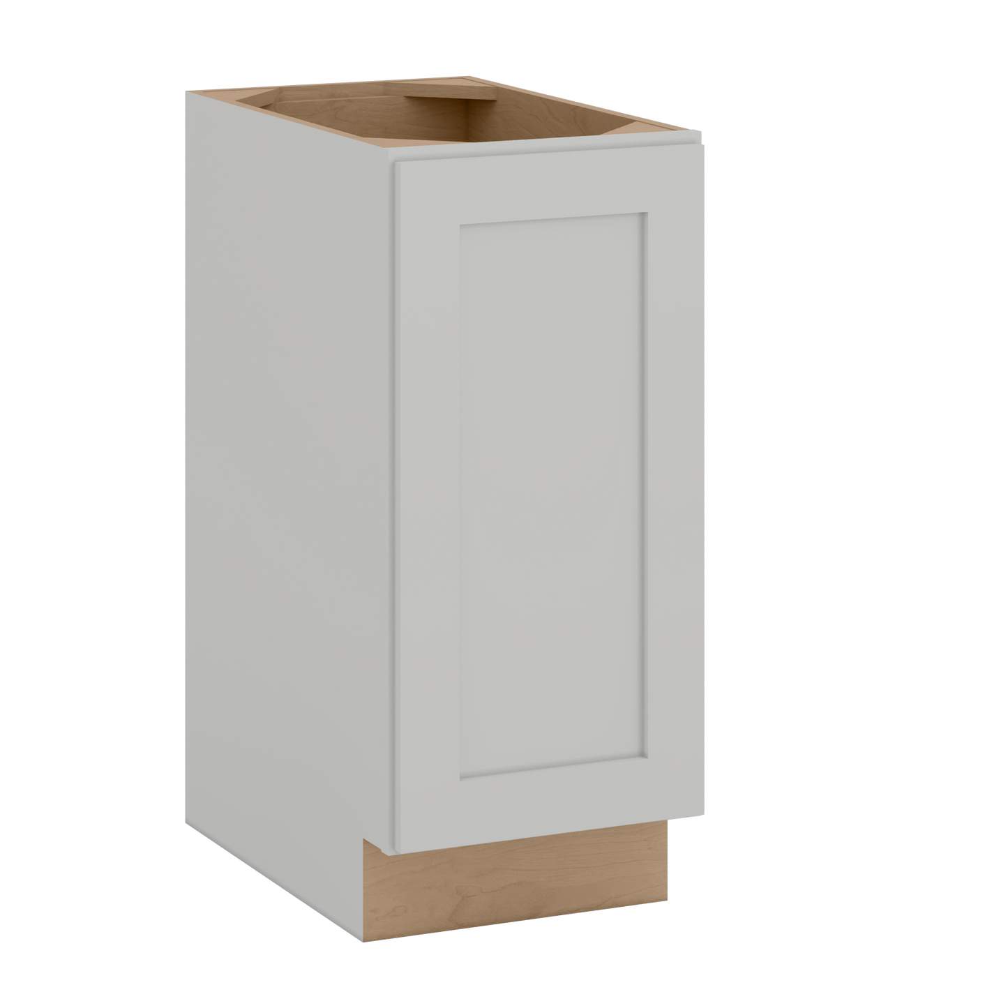 9", 12", 15" & 18" Full Height Door Base Cabinet with One Door | RTA Unassembled | Polar White Shaker Full Overlay