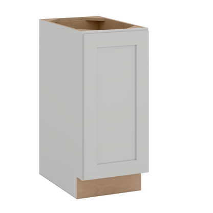9", 12", 15" & 18" Full Height Door Base Cabinet with One Door | RTA Unassembled | Polar White Shaker Full Overlay