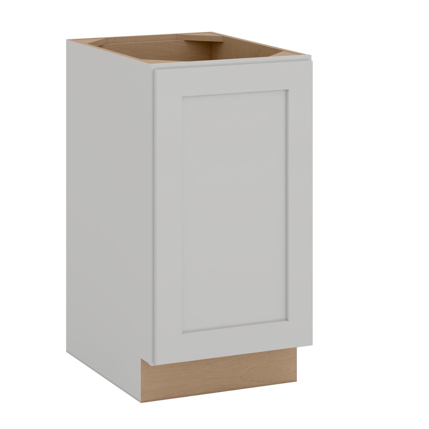 9", 12", 15" & 18" Full Height Door Base Cabinet with One Door | RTA Unassembled | Polar White Shaker Full Overlay