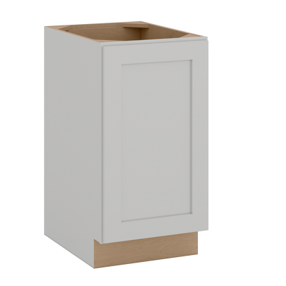 9", 12", 15" & 18" Full Height Door Base Cabinet with One Door | RTA Unassembled | Polar White Shaker Full Overlay