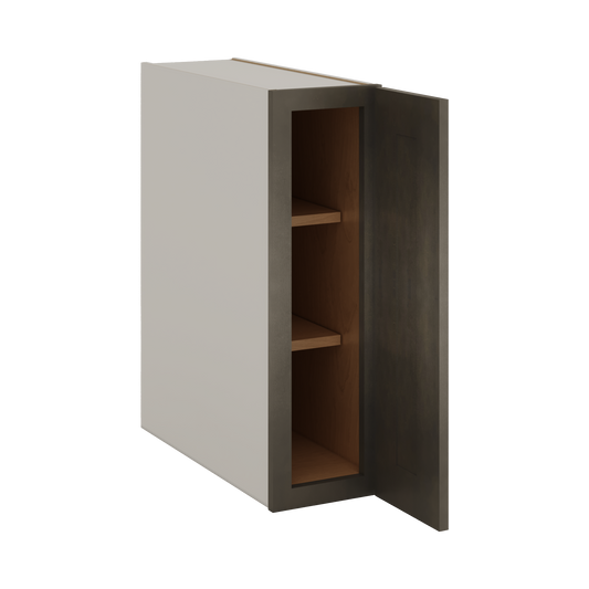 Full Height Base Cabinet Huntington Cinder Double Shaker - Single Door 9", 12", 15", 18", 21" WIde