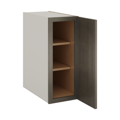 Full Height Base Cabinet Huntington Cinder Double Shaker - Single Door 9", 12", 15", 18", 21" WIde