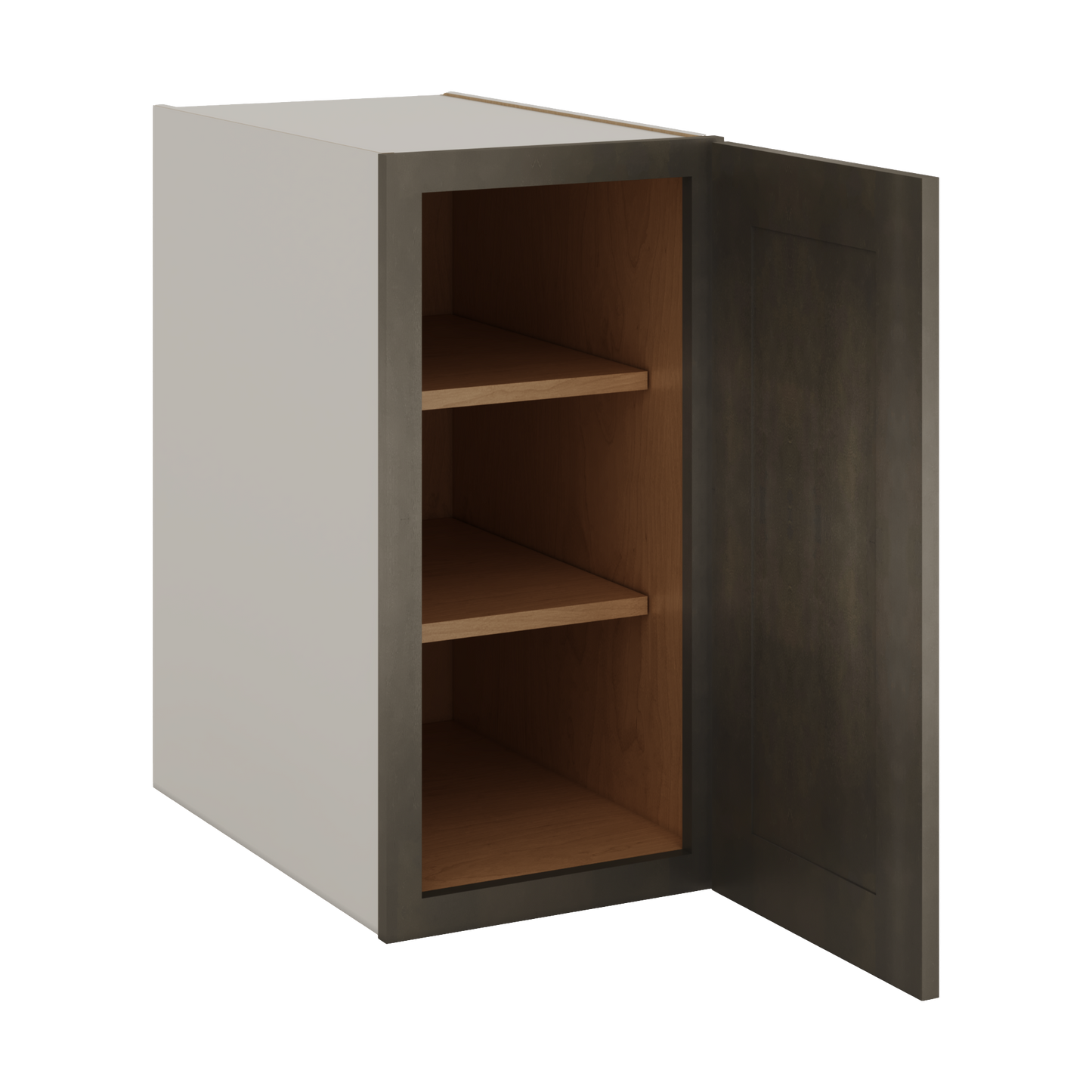 Full Height Base Cabinet Huntington Cinder Double Shaker - Single Door 9", 12", 15", 18", 21" WIde