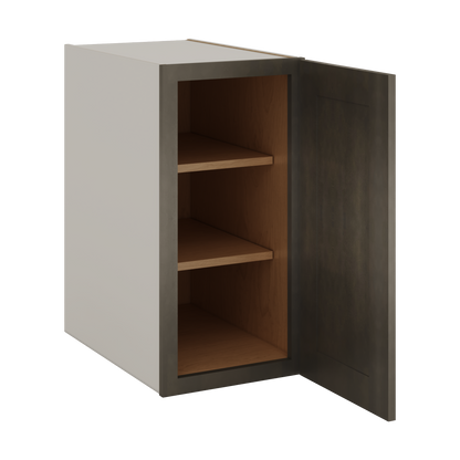 Full Height Base Cabinet Huntington Cinder Double Shaker - Single Door 9", 12", 15", 18", 21" WIde