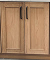 36" Tall Elegant Oak 1-1/4" Overlay Shaker Wall Cabinet - Single Door 9", 12", 15", 18" & 21"