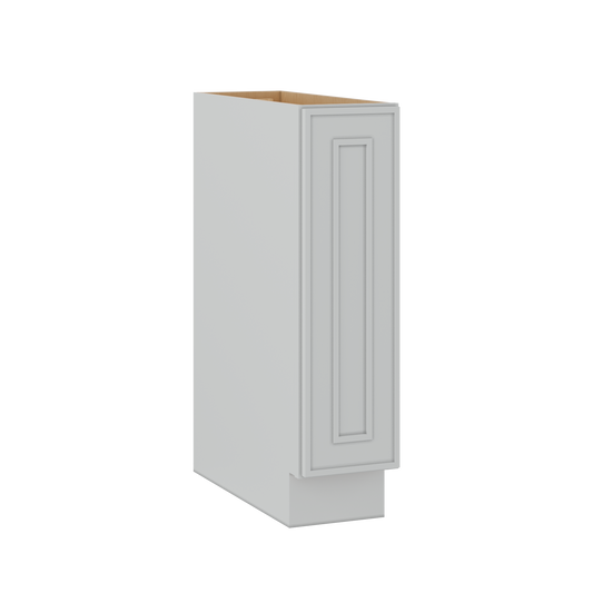 Spice Rack Pullout Base Cabinet 9" White Elegant Oak Craftsman Shaker