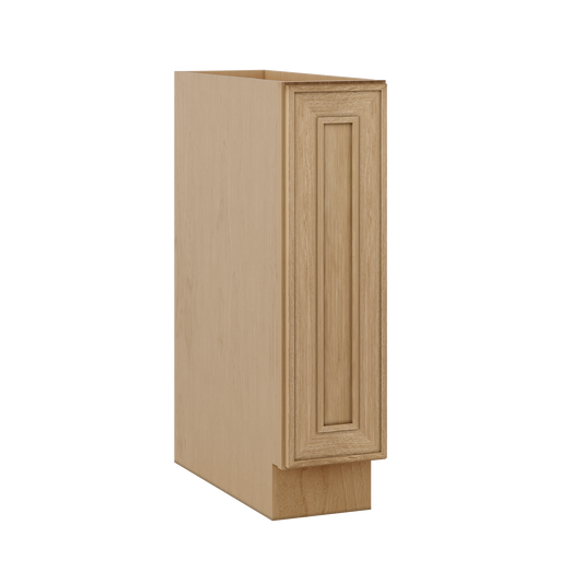 Spice Rack Pullout Base Cabinet 9" Elegant Oak Craftsman Shaker