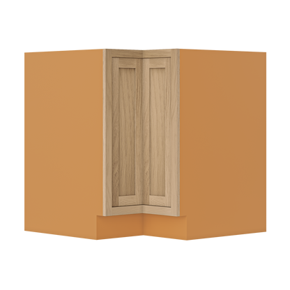 BLS33 Base Lazy Susan Kitchen Cabinet Custom Inset Oak