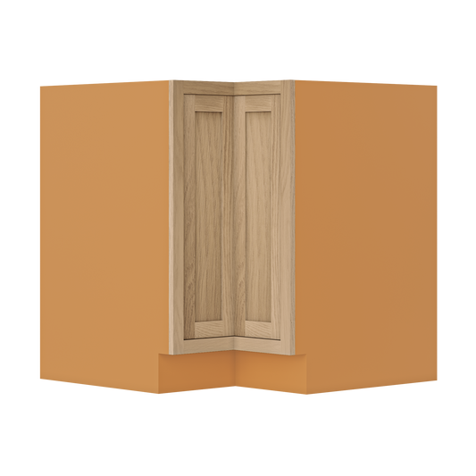 BLS33 Base Lazy Susan Kitchen Cabinet Custom Inset Oak