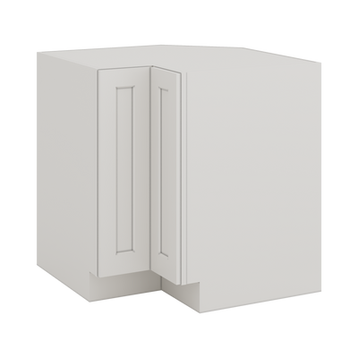 Lazy Susan Base Cabinet 33" & 36" 2WS White Shaker 1-1/4" Overlay