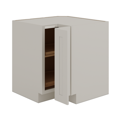 Lazy Susan Base Cabinet 33" & 36" 27LGDS Laguna Gray Double Shaker