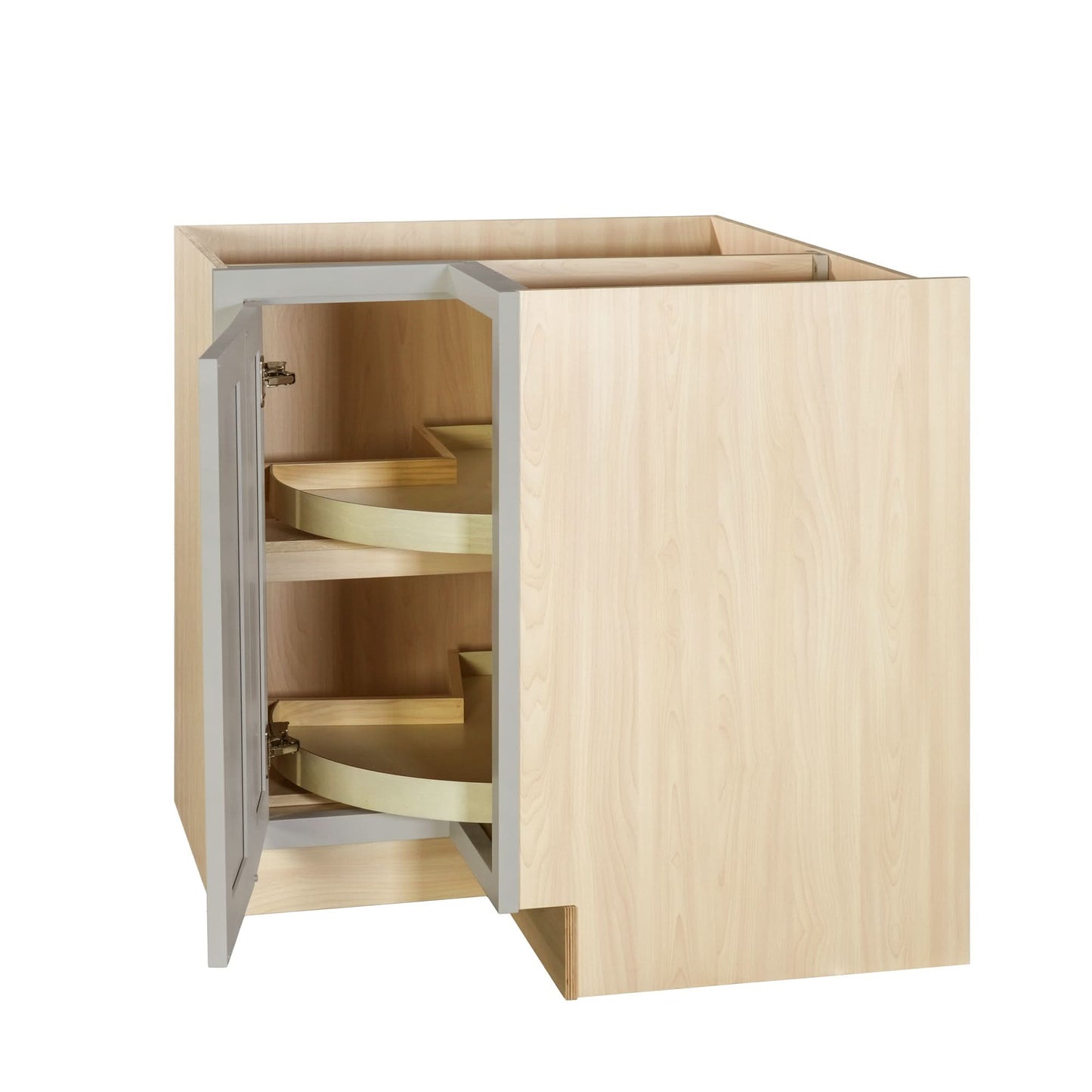 Lazy Susan Base Tuscan Gray Inset Shaker Cabinets 33" & 36"