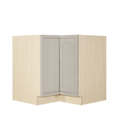 Lazy Susan Base Tuscan Gray Inset Shaker Cabinets 33" & 36"