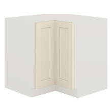 Lazy Susan Base Cabinet 33" & 36" Manhattan Cream Shaker 1-1/4" Overlay