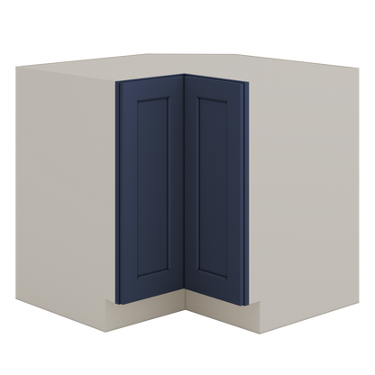 Lazy Susan Base Cabinet 33" & 36" NB29-Naval Blue Shaker 1-1/4" Overlay