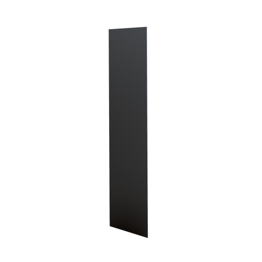 Skin Panel Cabinet Side & Back for 1-1/4" Overlay Black Shaker Cabinet