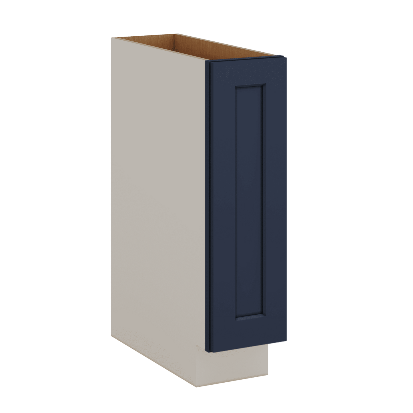 Spice Rack Pull Out Base Cabinet 6", 9" & 12" Wide NB29 Naval Blue Shaker 1-1/4" Overlay