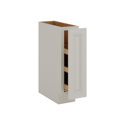 27LGDS Laguna Gray Double Shaker Spice Rack Pull Out Base Cabinet 9" & 12" Wide