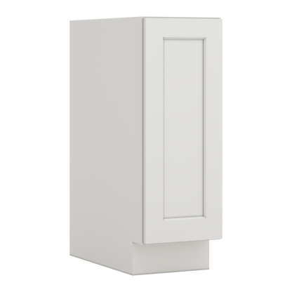 Spice Rack Pull Out Base Cabinet 6", 9" & 12" Wide ICE White Shaker 1-1/4" Overlay CWS/CWB