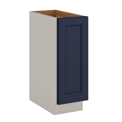 Spice Rack Pull Out Base Cabinet 6", 9" & 12" Wide NB29 Naval Blue Shaker 1-1/4" Overlay