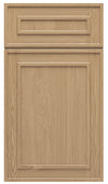 30" Tall Elegant Oak 1-1/4" Overlay Shaker Wall Cabinet - Single Door 9", 12", 15", 18" & 21"