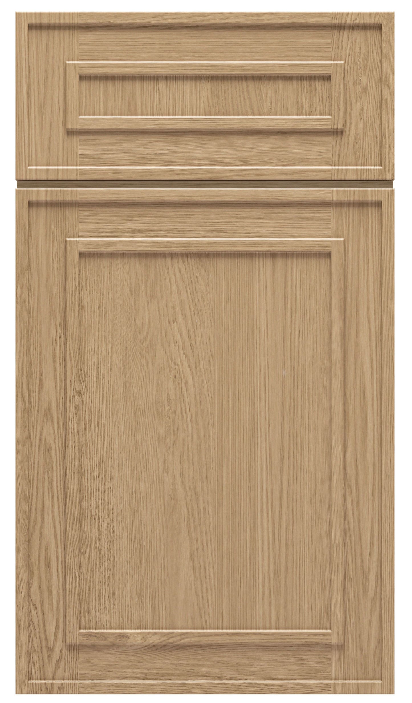 Natural oak elegant craftsman shaker single-door wall 9"–42" rta kitchen cabinet – view 11