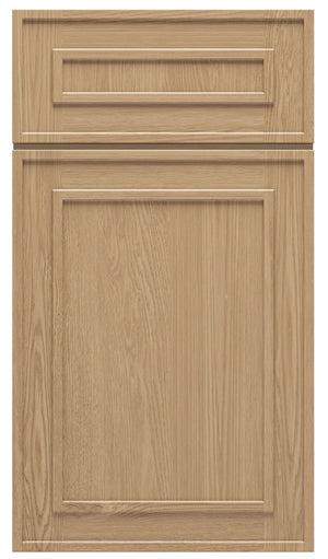 36" Tall Elegant Oak 1-1/4" Overlay Shaker Wall Cabinet - Single Door 9", 12", 15", 18" & 21"
