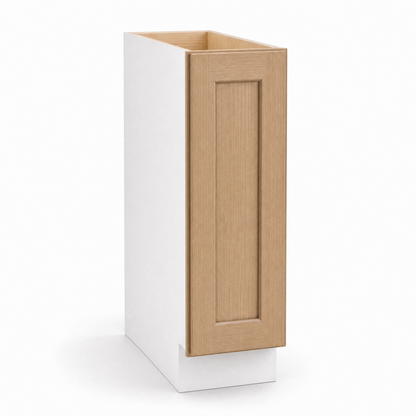 9″ to 36″ Widths White Oak Rift Base Cabinet — One or Two Doors