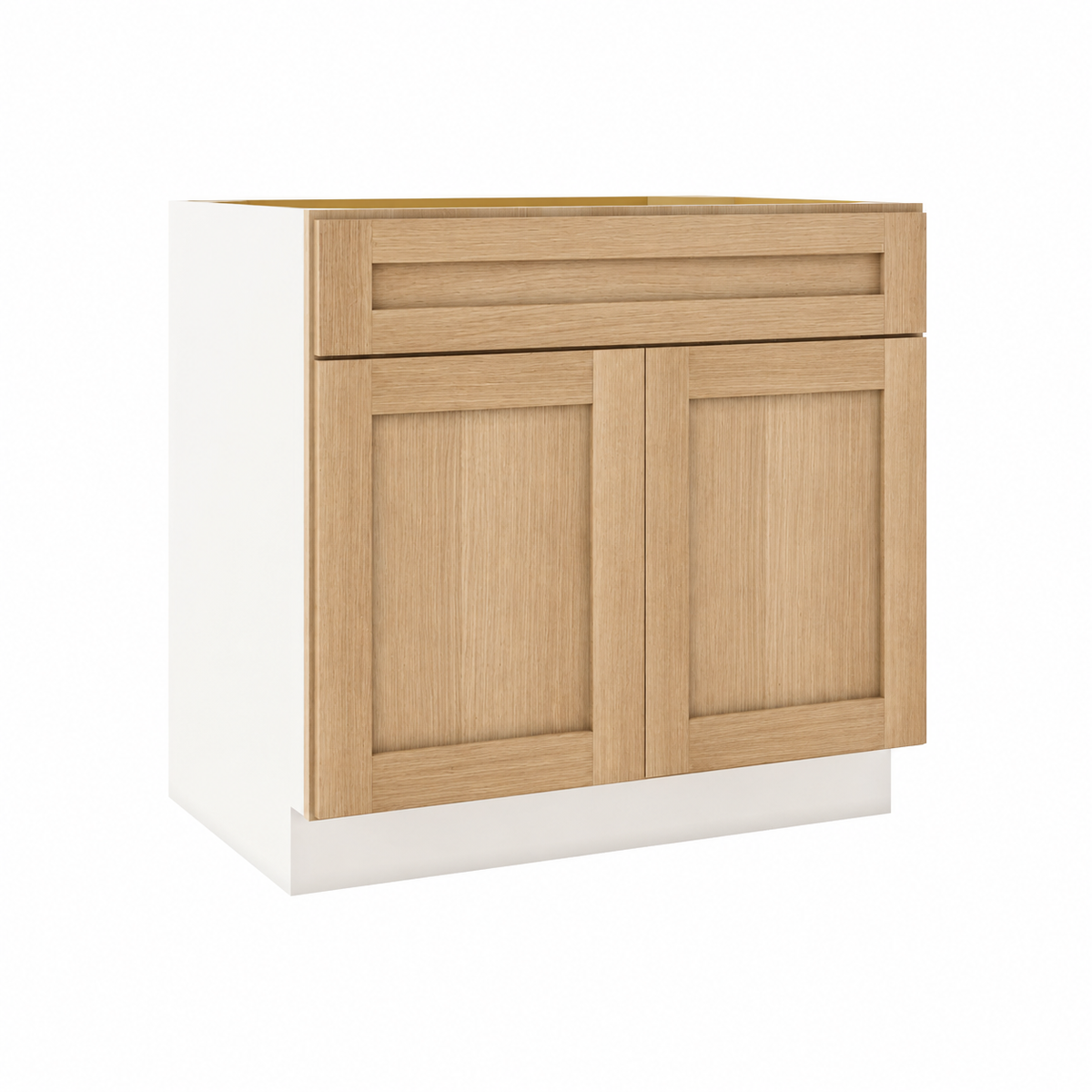 Rift Oak shaker sink base cabinet
