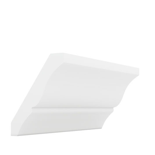 Crown Molding Trim Pieces ICE WHITE SHAKER 1-1/4" Overlay CWS/CWB