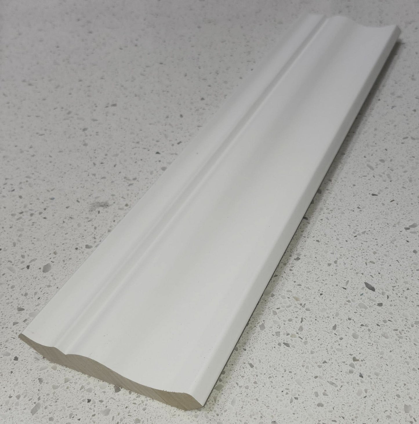 Crown & Tall Cabinet Filler Trim Pieces 3" & 6" x 96" Tall Filler 2WS White Shaker 1-1/4" Overlay