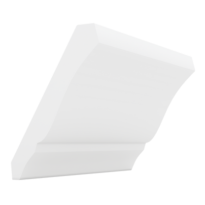 Crown Molding Trim Pieces ICE WHITE SHAKER 1-1/4" Overlay CWS/CWB