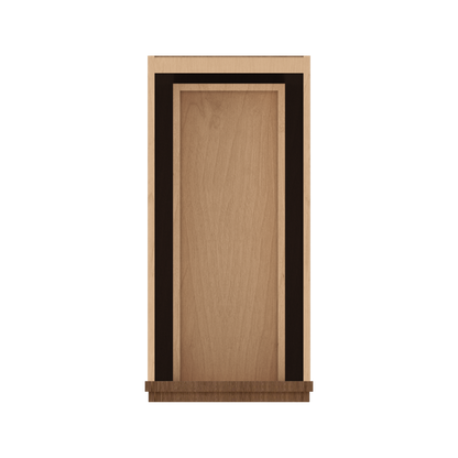 3 Drawer Base 12", 15", 18", 21", 24", 30" & 36" Wide Mocha Elegant Oak Craftsman Shaker 1-1/4" Overlay Base Cabinet