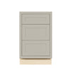 Tuscan Gray Shaker Inset Drawer Base Cabinet - 12", 15", 18", 21", 24" & 27"