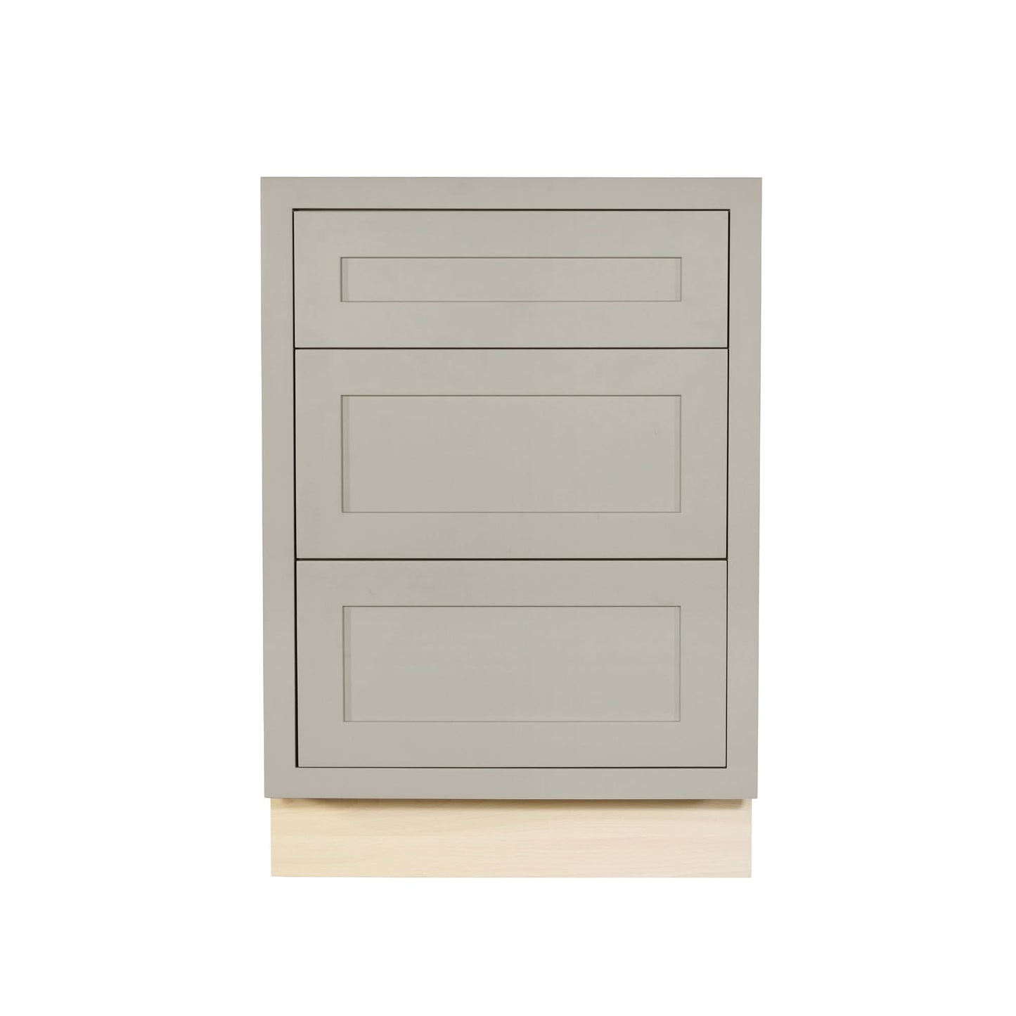 Tuscan Gray Shaker Inset Drawer Base Cabinet - 12", 15", 18", 21", 24" & 27"