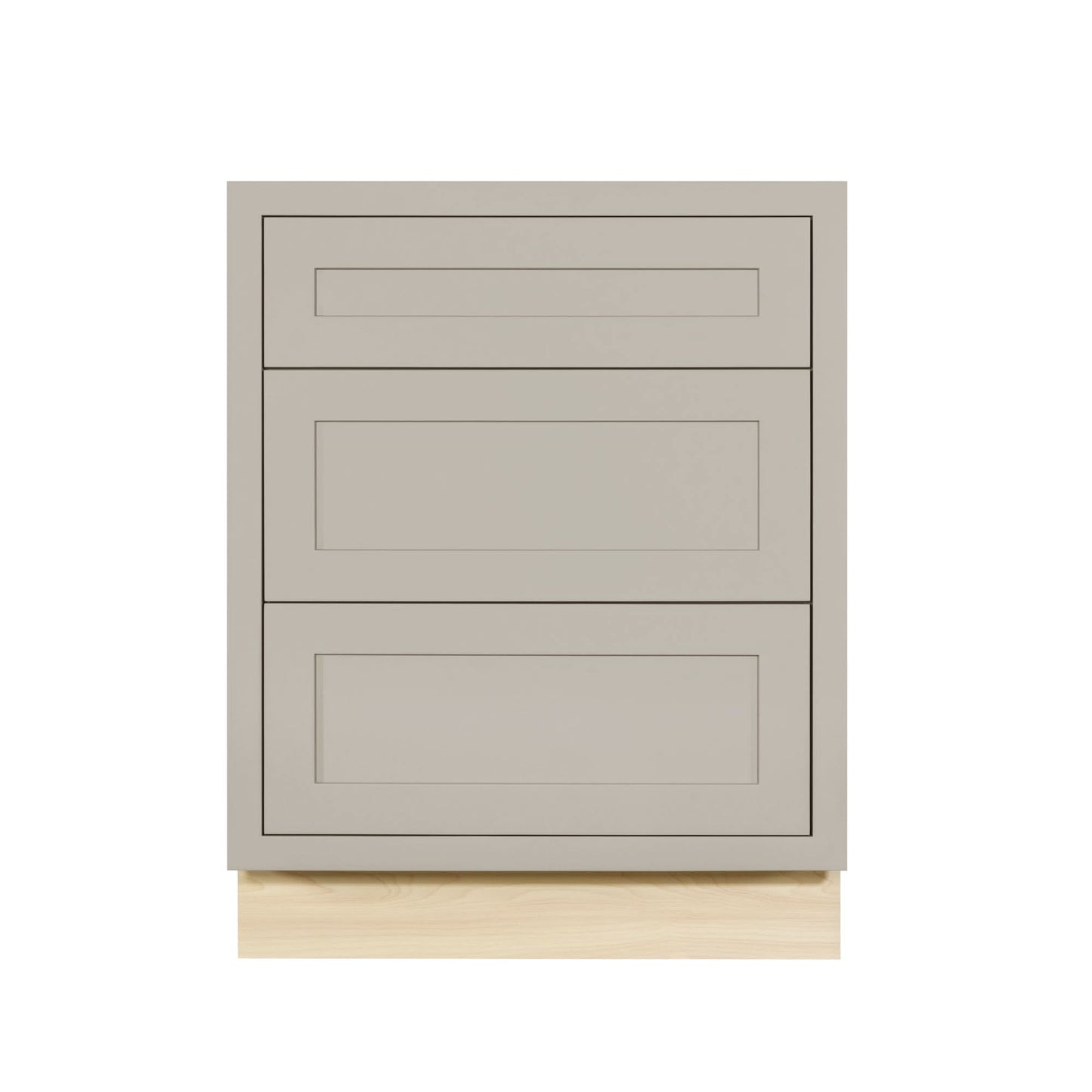 Tuscan Gray Shaker Inset Drawer Base Cabinet - 12", 15", 18", 21", 24" & 27"