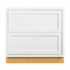 2 Drawer Base Cabinets Inset White
