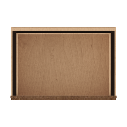 Double Drawer 24", 30" & 36" Wide Elegant Mocha Craftsman Shaker 2 Drawer Base Cabinet