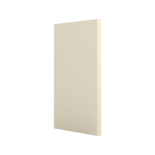 Appliance Side Panel Cabinet Side Plus Face Frame for Manhattan Cream Shaker 1-1/4" Overlay