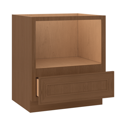 Diagonal Drawer Front Base 30 Microwave Cabinet Mocha B30MW Craftsman Elegant Shaker