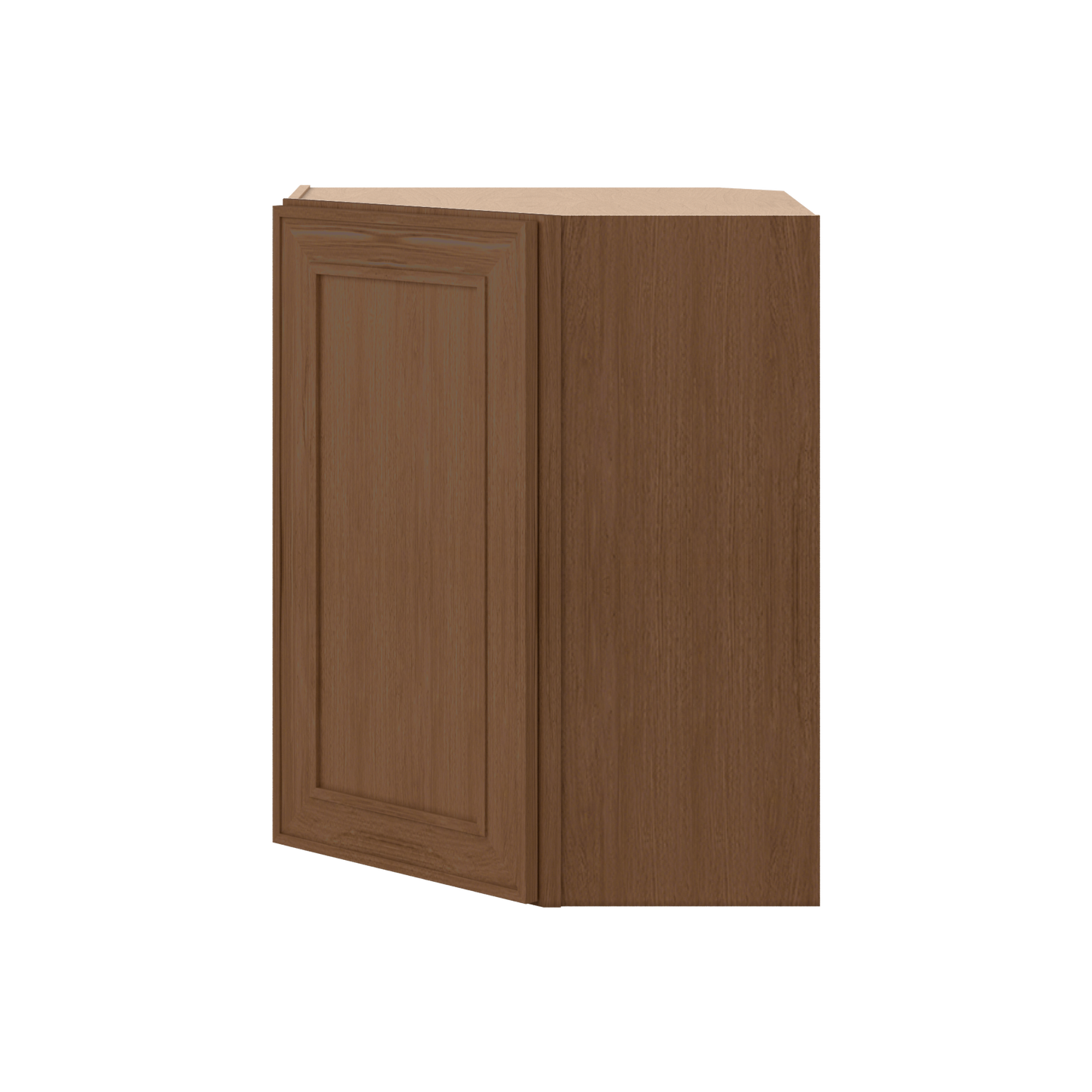Elegant Craftsman Mocha Shaker Wall Diagonal Cabinet 24 Wide 30, 36 & 42 Inches Tall WDC2430 WDC2436 WDC2442