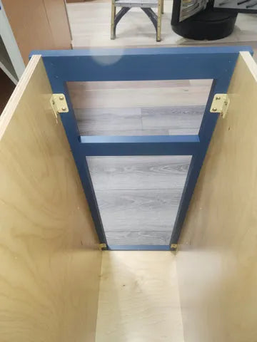4) Attach cabinet front.