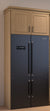 36" W 24" D Elegant Oak Shaker Refrigerator Wall Cabinet - 12", 15", 18", 21" & 24" Tall
