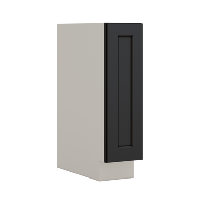 Base Cabinet - One Door 9", 12", 15", 18", 21" 15HNS Hermosa Noir Black Shaker 1-1/4" Overlay