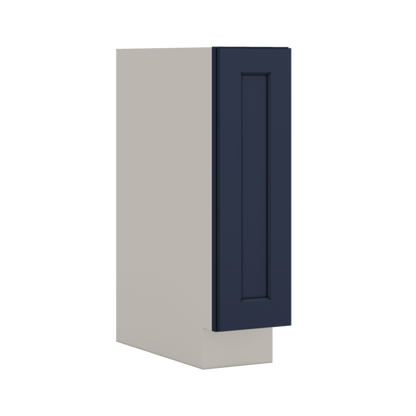 Base Cabinet - 9", 12", 15", 18", 21" NB29 Naval Blue Shaker 1-1/4" Overlay