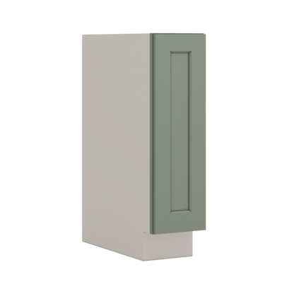 Base Cabinet - One Door 9", 12", 15", 18", 21" Green Shaker 1-1/4" Overlay
