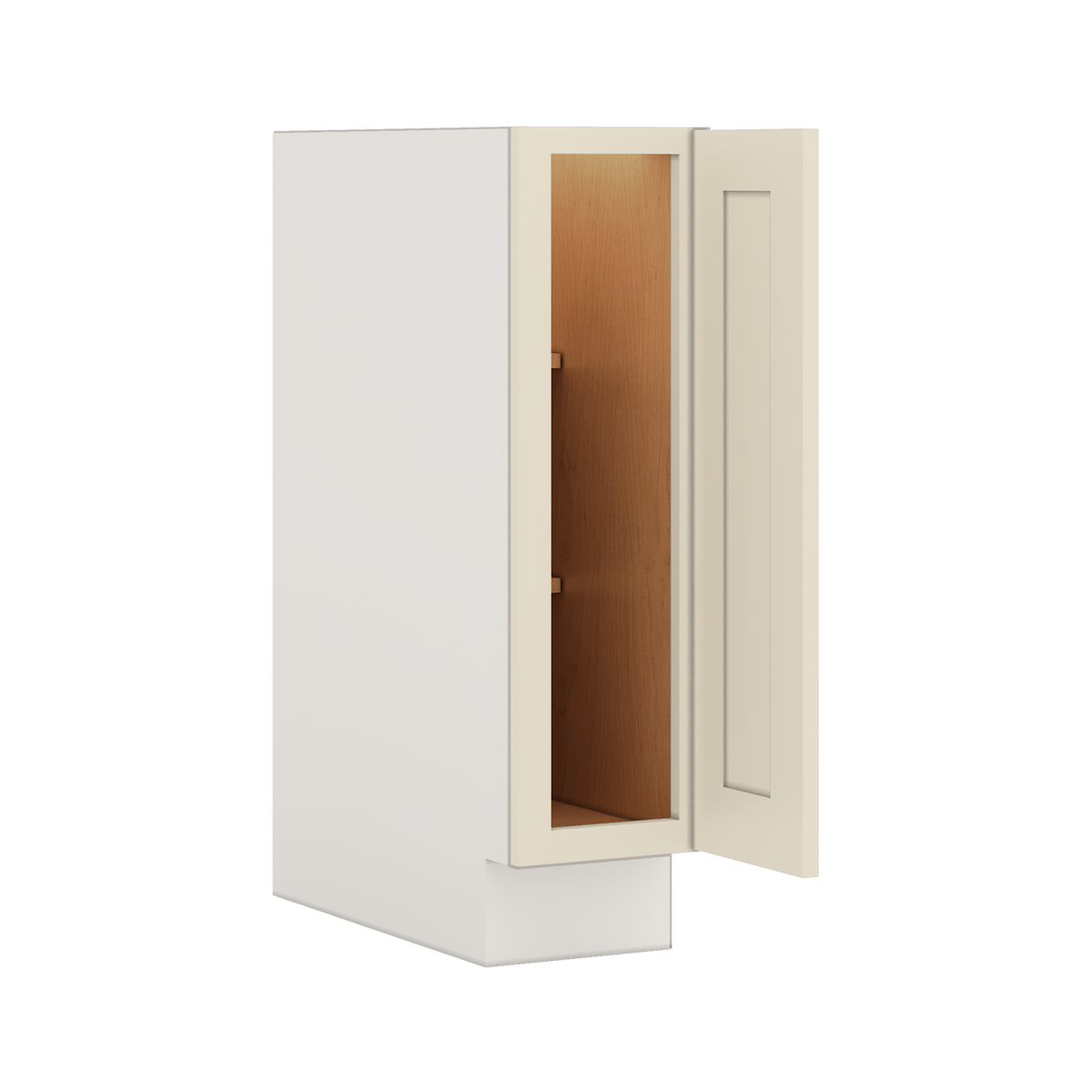 Base Cabinet 9", 12", 15", 18", 21" & Wider Manhattan Cream 1-1/4" Overlay Shaker Cabinet