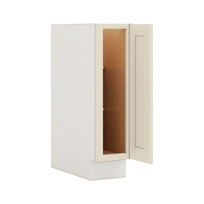 Base Cabinet 9", 12", 15", 18", 21" & Wider Manhattan Cream 1-1/4" Overlay Shaker Cabinet